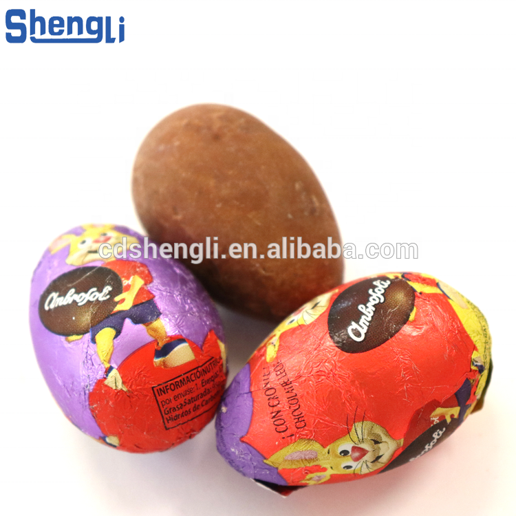 Full Automatic Chocolate Ball Egg Foil Wrapping Machine for Food Processing Line