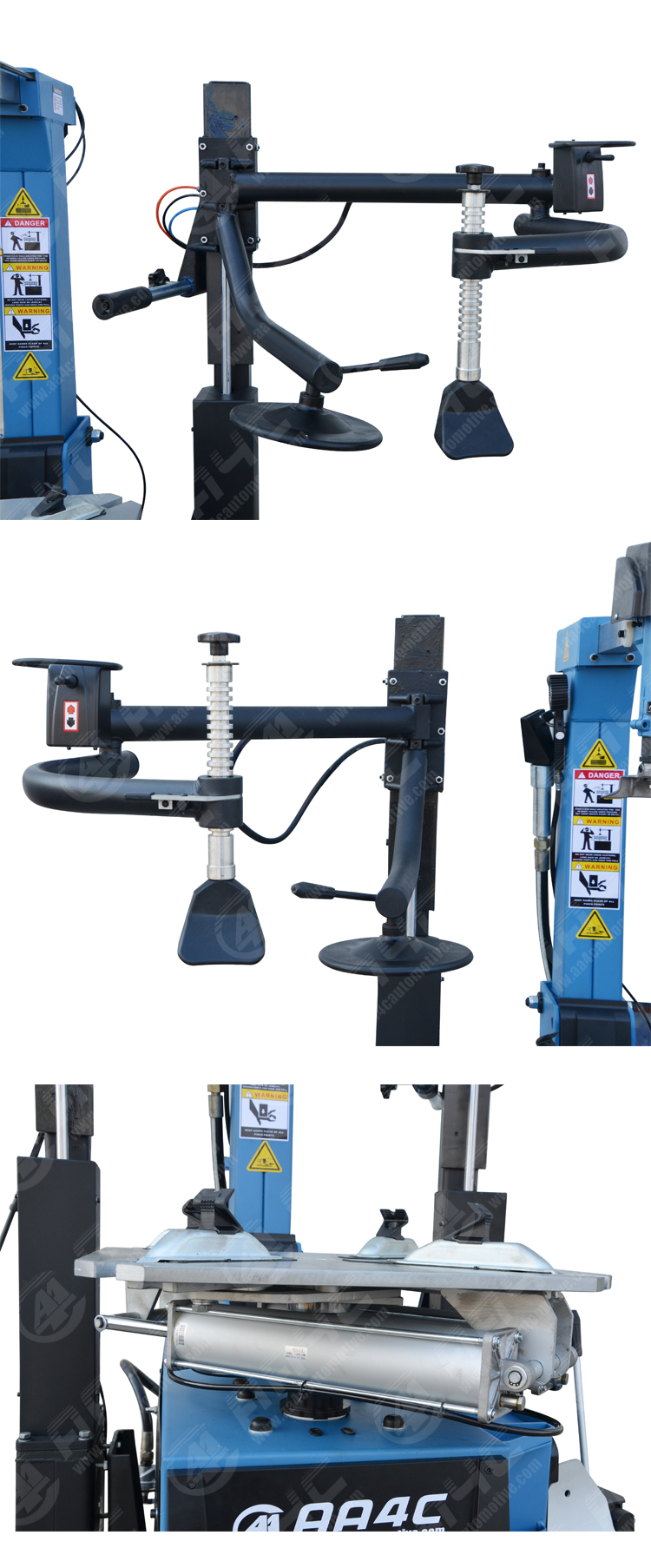 AA4C car tire changer tire changing machine tyre changer with double helper fast inflation booster AA-TC895N