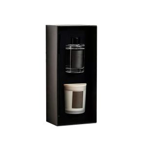 Embossing End Recycled Scented Candle Packaging Boxes For Aromatherapy Reed