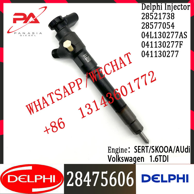DELPHI original Diesel Fuel Injector 28577054 041130277F 28521738 04L130277AS For SERT/SKOOA/AUdi/Volkswagen 1.6TDI