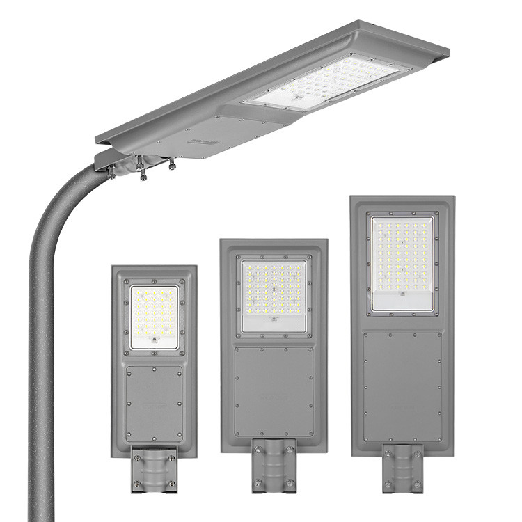 100W Solar Powered LED Street Lights ABS Housing SMD 2835 LED Chip 7000lm All In One