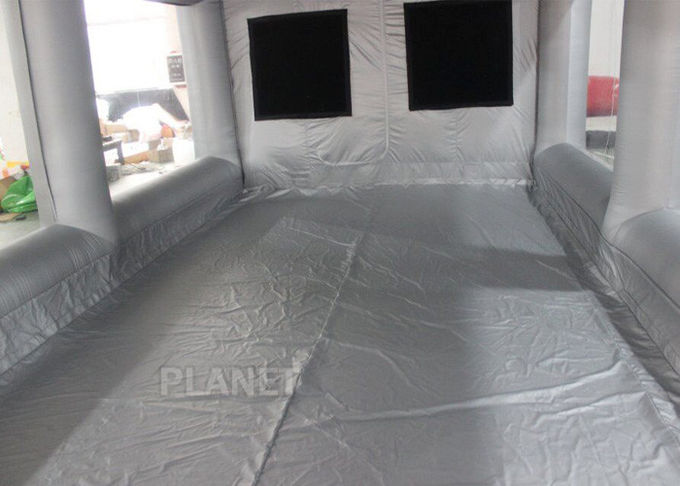 8m Oxford Cloth Inflatable Spray Booth With 4 Filters For Car Washing / Painting