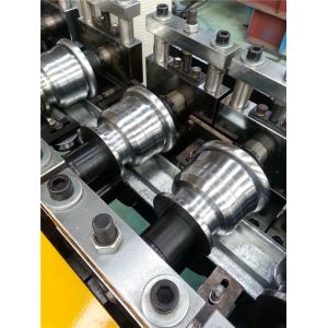 Galvanized Steel Material Shutter Roll Forming Machine by Chain 14 stations