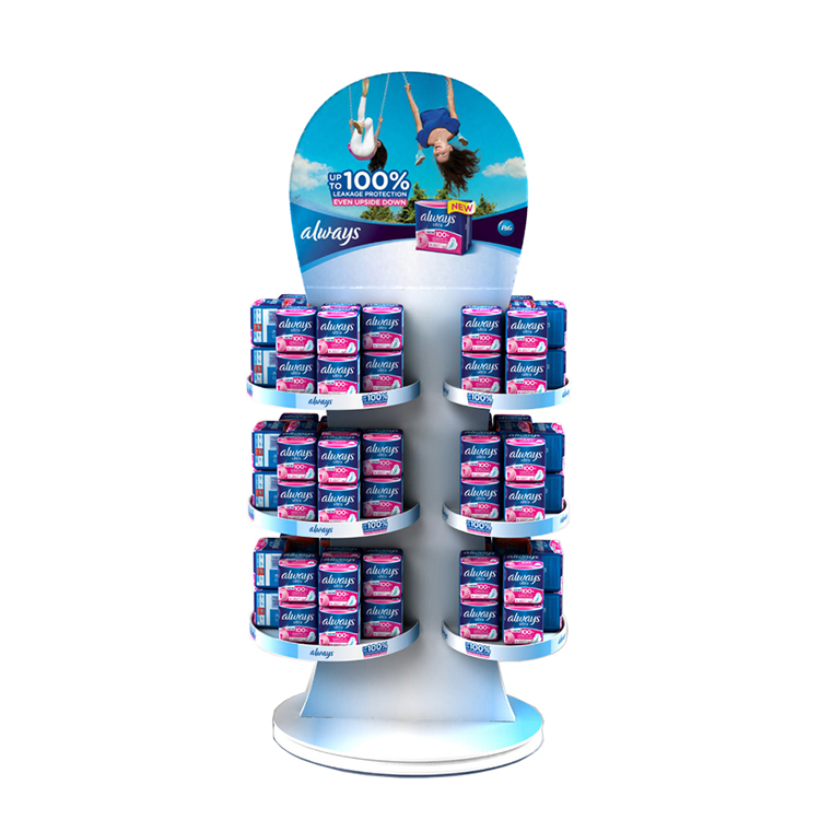 Oral Care Products Cosmetic Display Stand Free Standing Metal Wire Display Stands