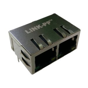 ARJM12A1-805-BA-EW2 Multi-port 1X2 Port RJ45 2.5G Base-T Connectors W / LED
