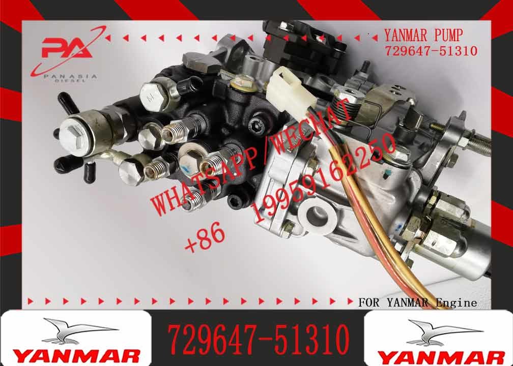 High Quality Excavator part 4D88E X4 PC55 Diesel Engine Fuel Pump 729647-51310