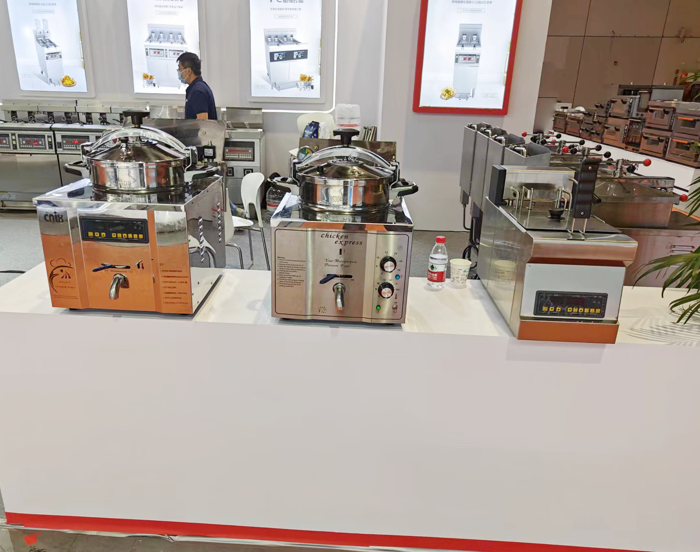Digital Panel 22L 3.5KW 220V Chicken Express Table Top Counter Top Pressure Fryer