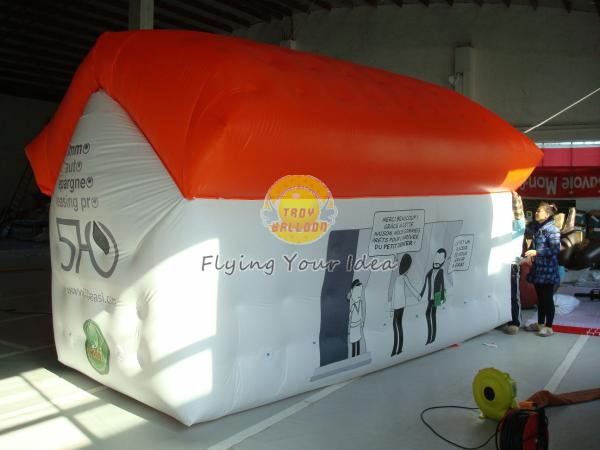 Waterproof Advertising Helium Custom Shaped Balloons House Shape with Digital