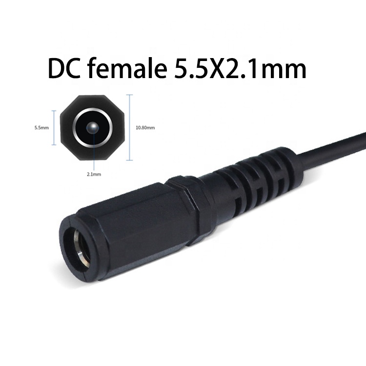 Customization DC 5.5x2.1mm 5.5x2.5mm 3.5x1.35mm 4.0x1.7mm Bareel Jack Plug to JST XH PH SH VH MX Connector Cable