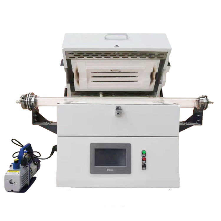 Electric Quartz 1200c Vacuum Tube Furnace For Lab Heating Using