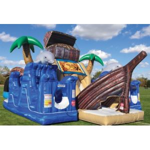 EN71 Inflatable PVC Bouncy Castle Combo Bounce House With Slide