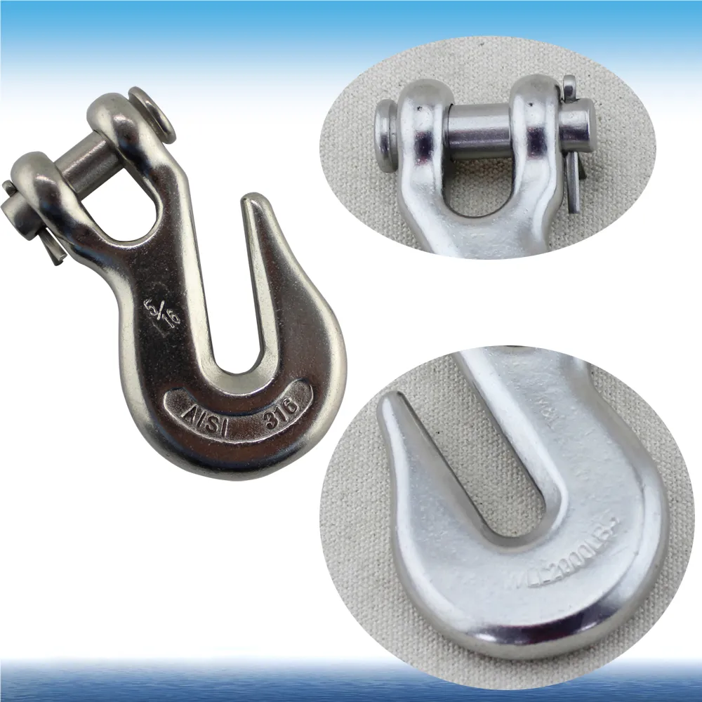 Caron Steel Crane Block Hook Clevis Slip Latched Cargo Hook for Heavy Industry Needs