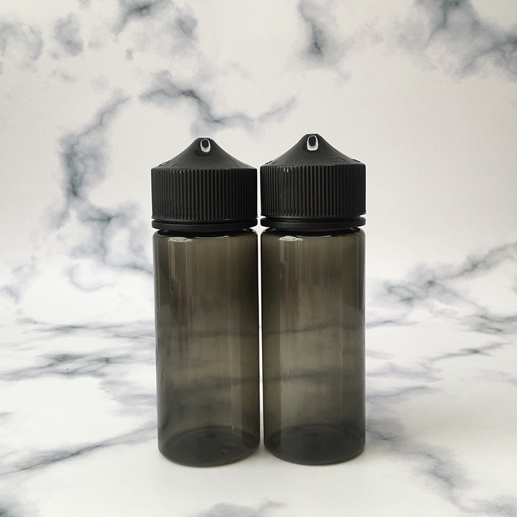 Custom Logo Transparent Round E Liquid Bottles with Various Capacities and Screw Caps