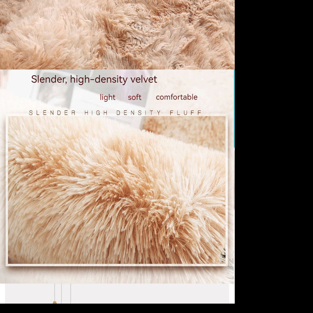 Abstract Pattern Faux Sheepskin Fur Area Rugs for Floor Mat Carpet in Living Room