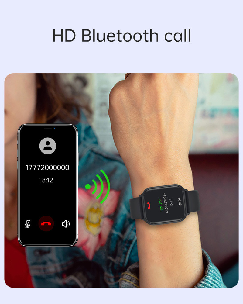 OEM ODM SPo2 Fitness Tracker Smartwatch For Iphone With Password Acess