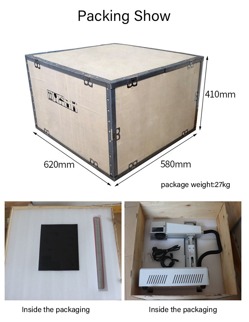 20w 30w Enclosed Fiber Laser Marking Machine for Jewelry Pulsed Mode Field Maintenance and Repair Service After Service