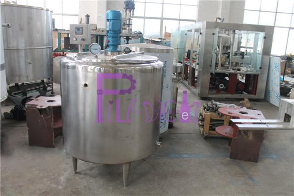 Double Wall Electric Heating Sugar Melting Pot / Tank For Soft Drink Production