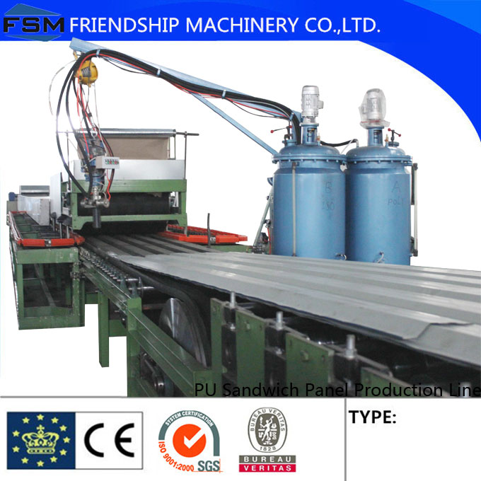Simple Automatic 25-100mm Sandwich Panel Making Machine