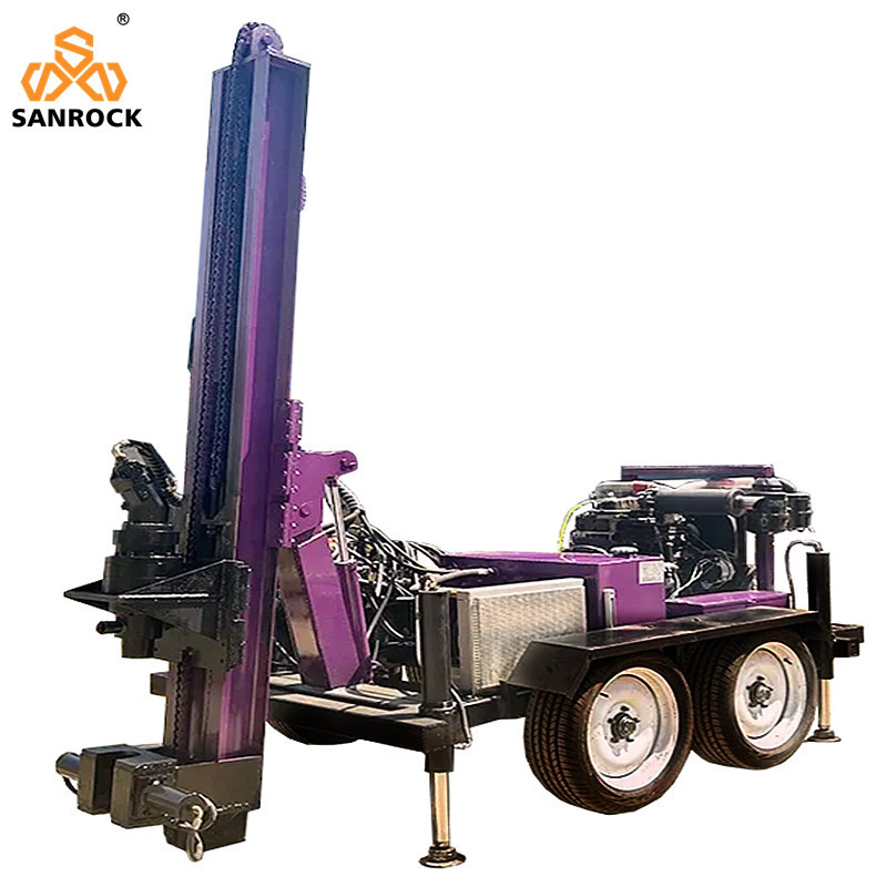Mini Water Drilling Rig Machine Wheeled Water Well Drill Rig Deep Well Drilling Equipment