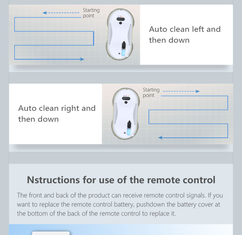 App-Controlled Electric Wet and Dry Window Cleaning Robot with Silk Screen Printing Logo
