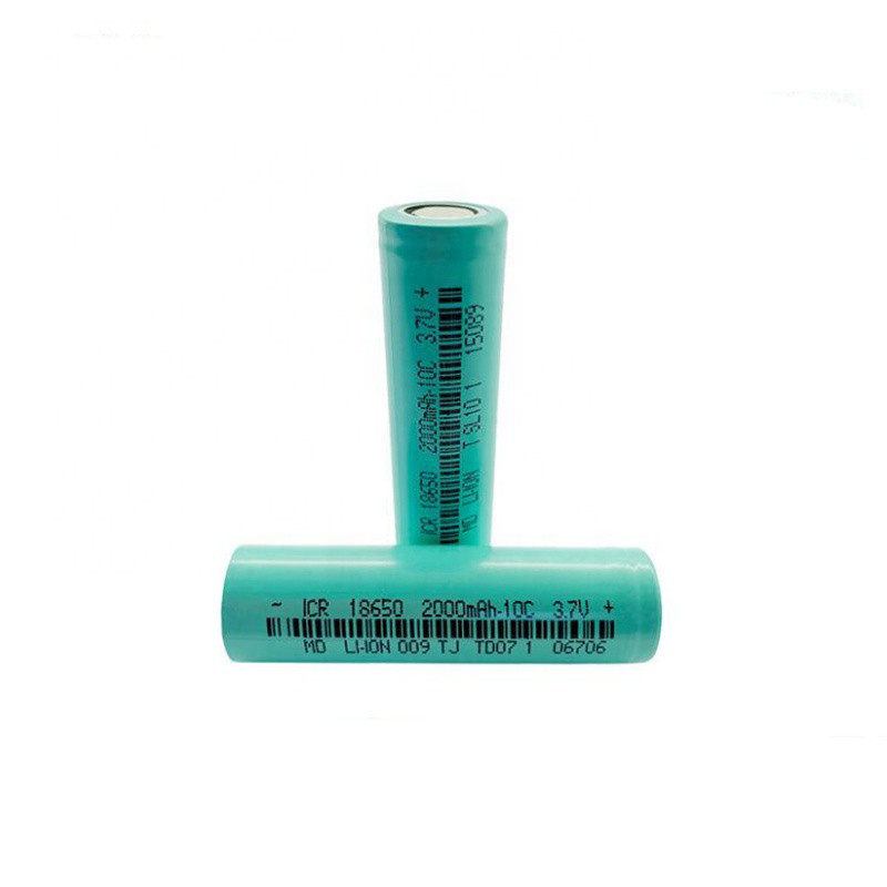  10C Cylindrical Lithium Ion Battery Cells 3.7V 2000mAh 800 Cycles Manufactures