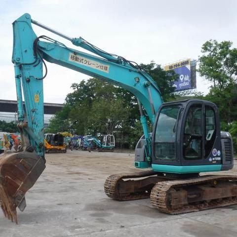 Customized Kobelco Excavator 13 Ton Mitsubishi Engine 0.5m Bucket 1500 Working