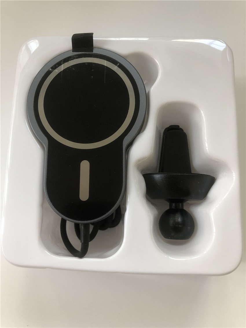 10W 15W Fast Magnetic Wireless Charger Qi Smart Acrylic Aluminum alloy For IPhone