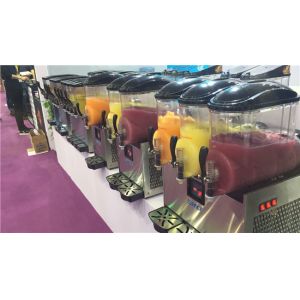 Double Bowl Frozen Drink Slush Machine / Frozen Juice Machine CE Approved