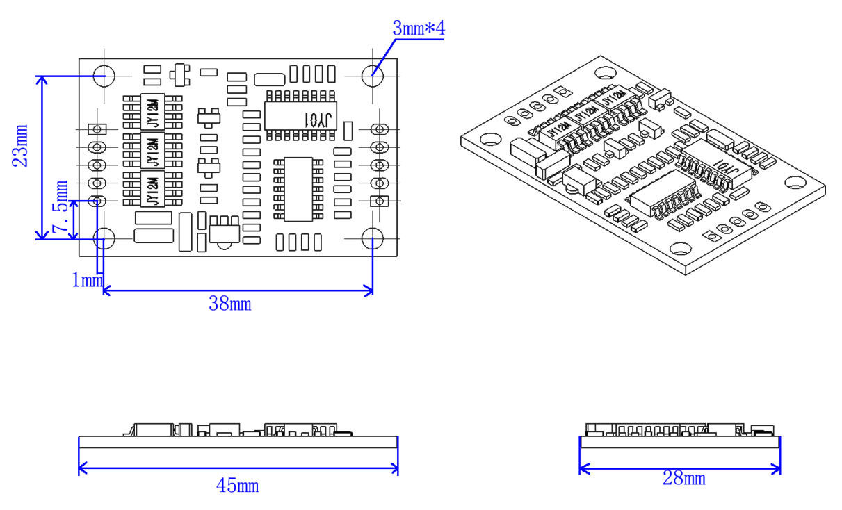 JYQD-V6.7 3A Current 12V Motor Driver Board Motor Controller PWM Control For Sensorless BLDC Motor