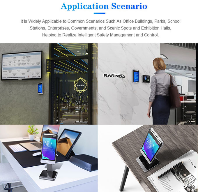 Rakinda F1 Android 9.0 5 Inch Face Recognition Device With Free Software