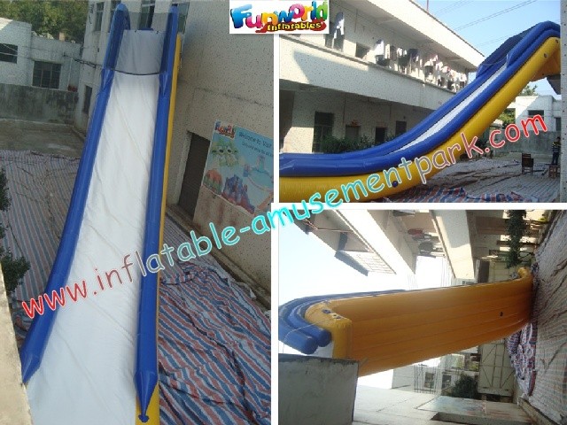 0.9mm PVC Tarpaulin Outdoor Inflatable Floating Slide For Sea