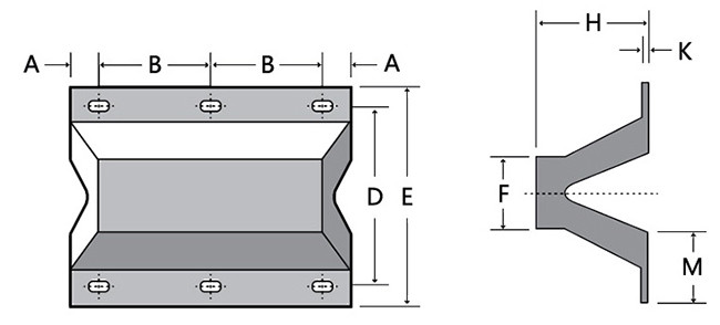 V Type Dock Mounted Fenders Wear Resisting Anti Collision