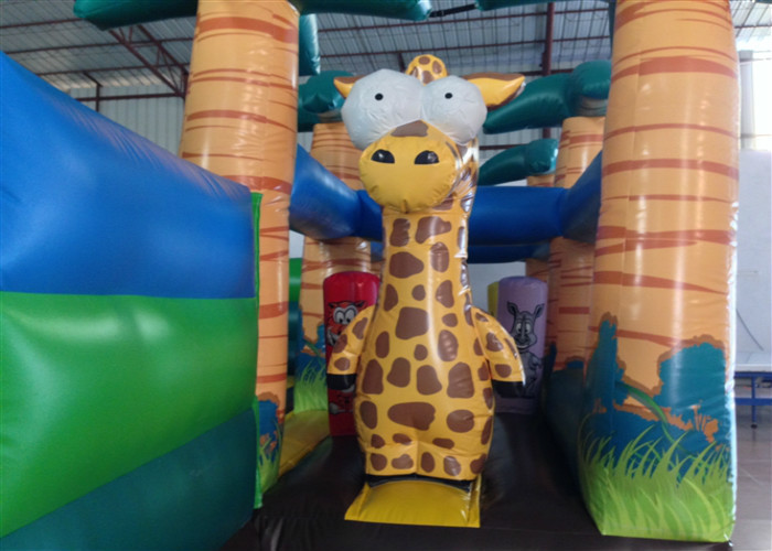 Big Party Custom Made Inflatables 0.55mm Pvc Tarpaulin For Kindergarten Baby