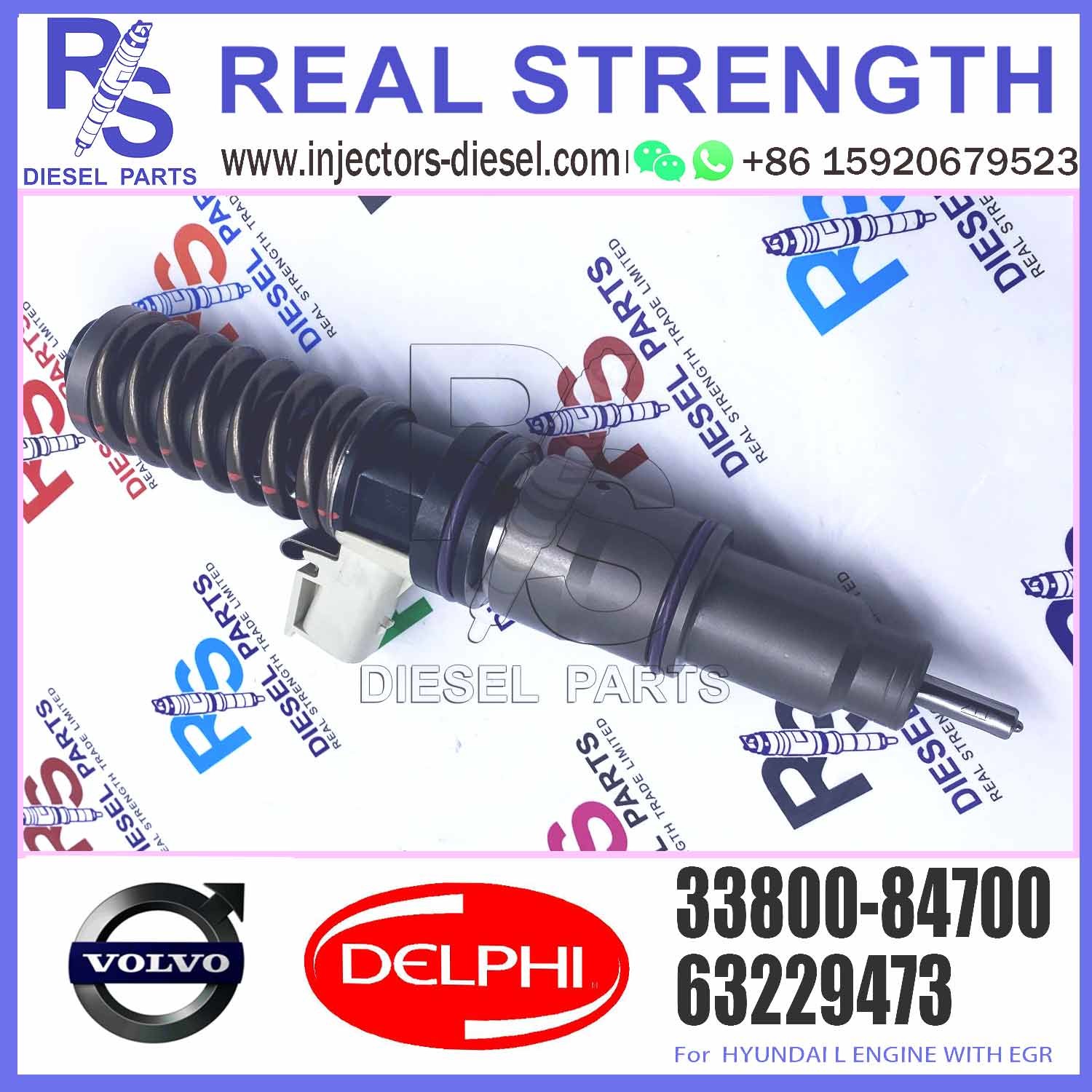 33800-84700 Diesel Fuel Injector For V-O-L-V HYUNDAI BEBE4L02002 3 3800-84700 64561441