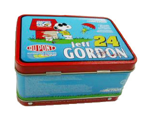 Portable Cookie CMYK Pantone Rectangular Tin Can With Handle