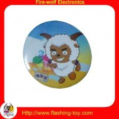 Magnetic metal / plastic / tinplate promotional Customized Button Flashing