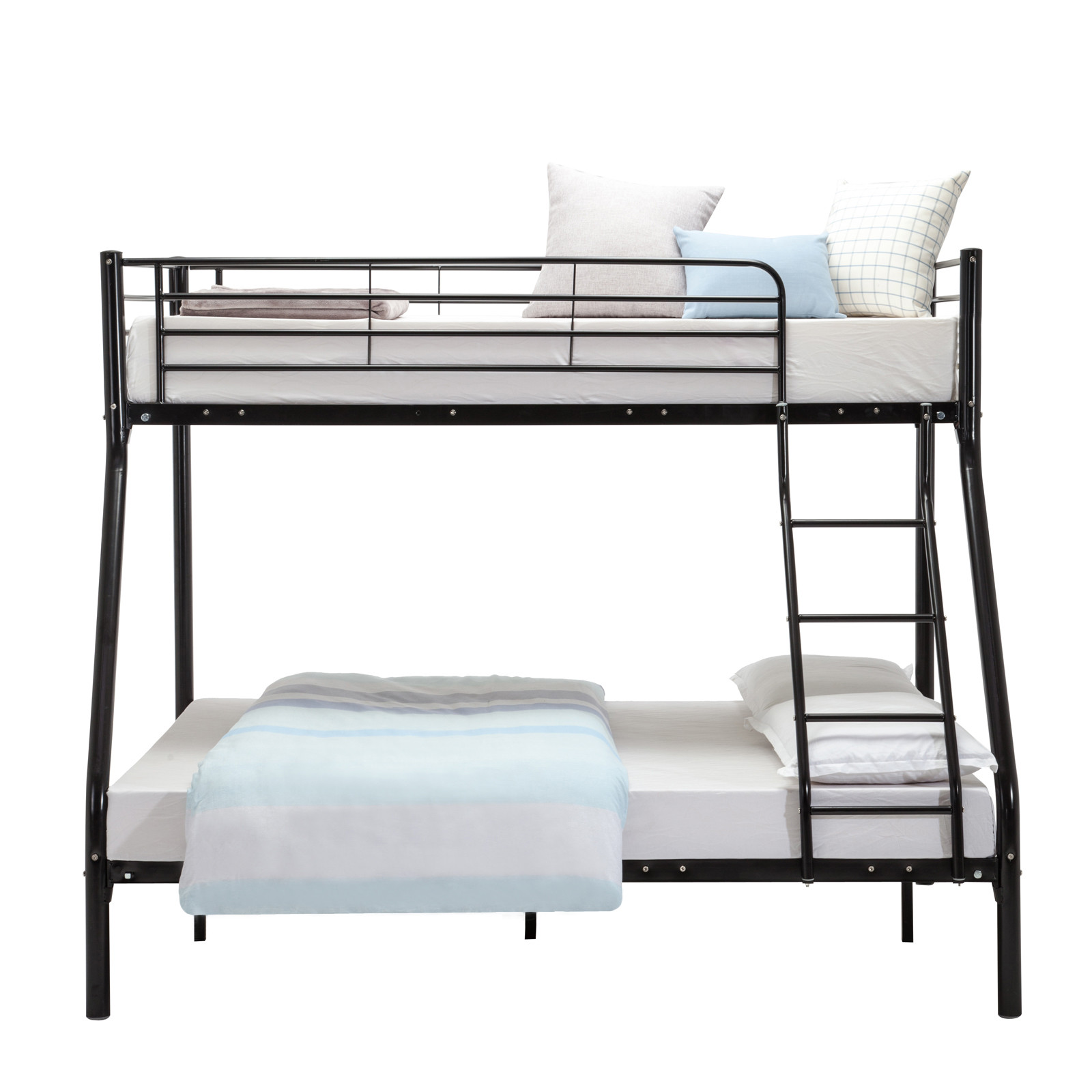 Custom Iron Tube Bed , Industrial Metal Bunk Beds Glossy Finish