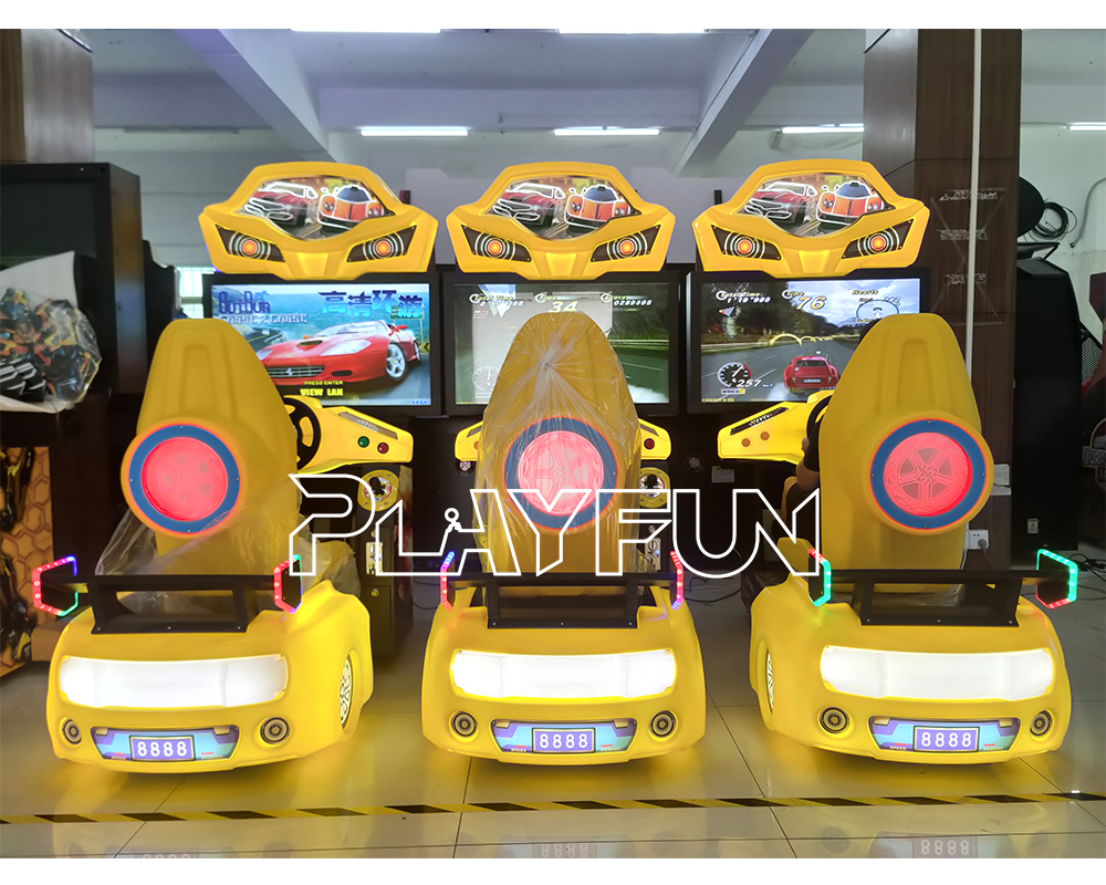 Playfun Coin Operated Arcade Game 42 Inch LCD Outrun Driving Simulator Arcade Games Luxury Outrun Racing Game Machine