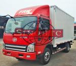 3 - 5 Tons Cargo Transport Truck LHD FAW Closed Van Truck 5000Kg Rated Load