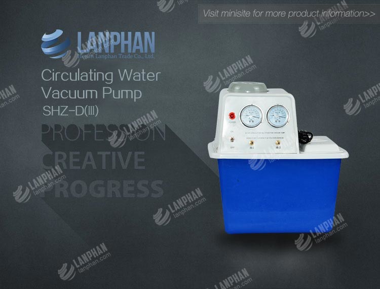 High Volume Water Circulating Vacuum Pump Low Pressure Lab Desktop