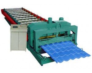 Roof use tile roll forming machine , roofing sheet double layer roll forming machine