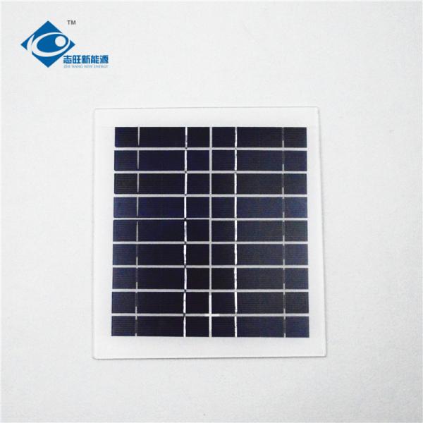 9V 4.5W aluminum transparent glass solar panel for Solar educational TOOLS ZW-4