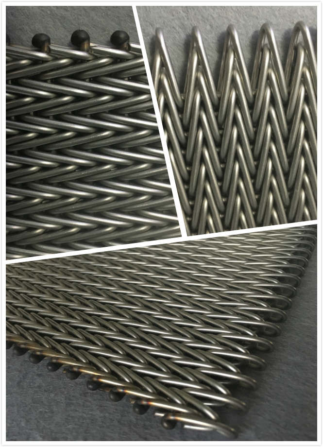 Bread Baking Compound Balanced Belt Food Grade Stainless Steel Mesh High Dense Surface