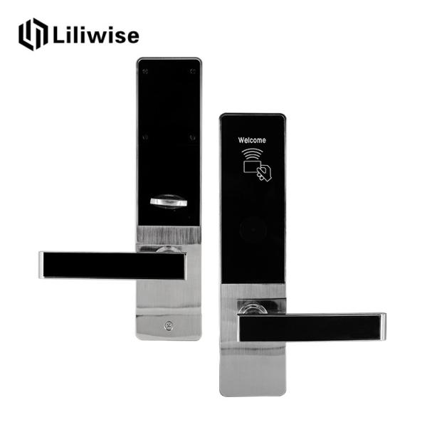 Hotel System Room Door Locks Silver Support 10000 Times Locking & Unlocking