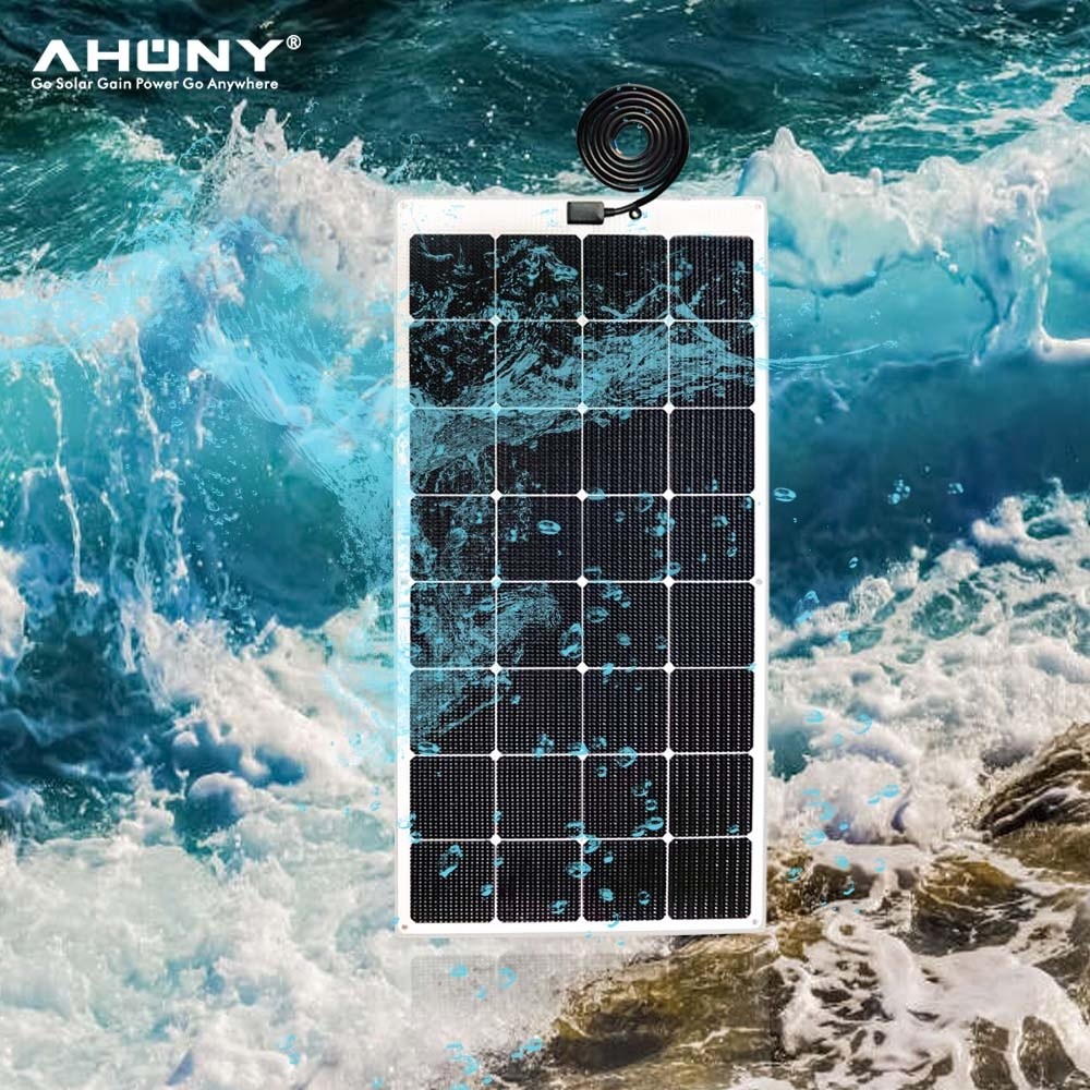 IBC 100w Walkable Solar Panel Anti Slippery Flexible Solar Panels For Boats rv yacht AHONY solar manufacturer wholesale