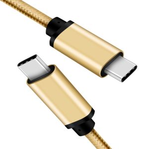 Nylon Braid Usb C To Usb C Cable , Type C Data Cable For Samsung S9 / S8