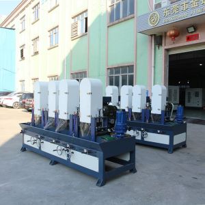 4 Heads Polishing Lock Panel Automatic Drawing Machine PLC Continuous