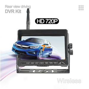 Waterproof IP69K FHSS Wireless Rear View Backup Camera DVR Function