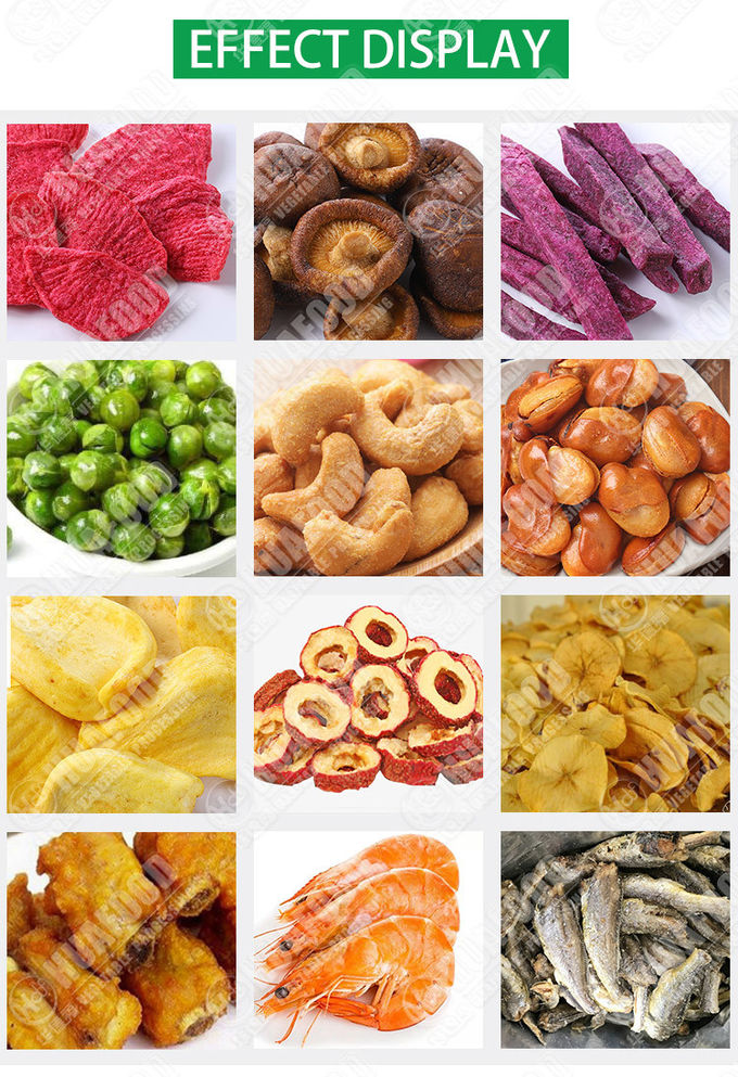 1000kg Vacuum 200L 50kg/Batch Snacks Frying Machine