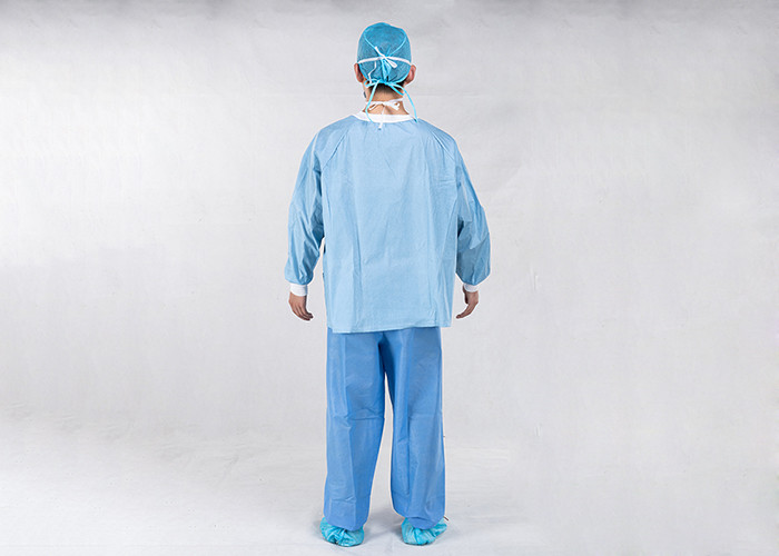 Pulp Spunlace Nonwoven Fabric XL Disposable Patient Gowns